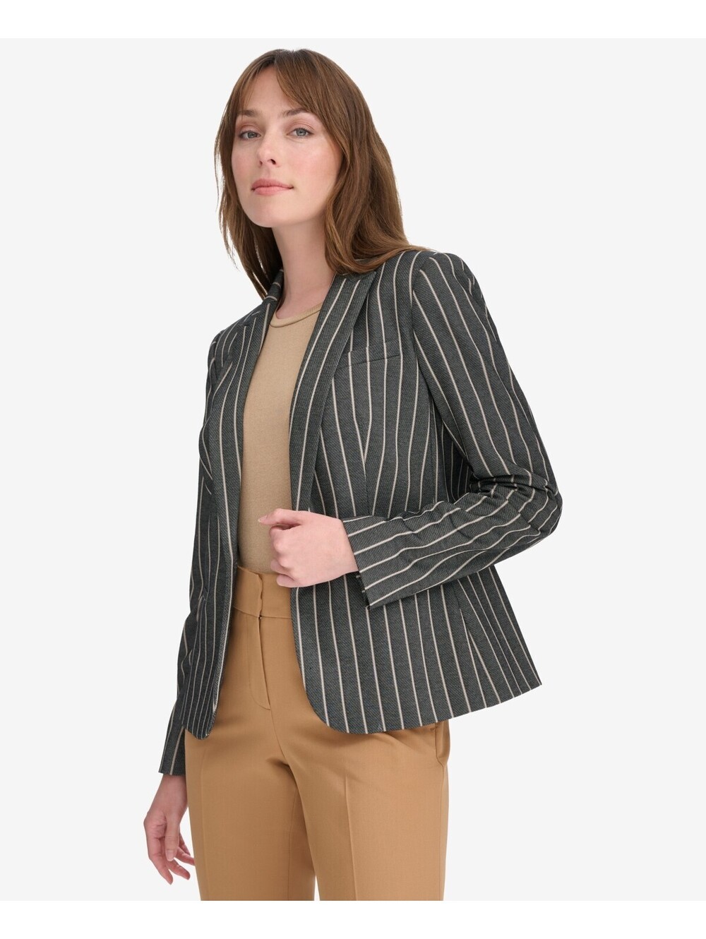Tommy Hilfiger Women's Striped Blazer 10